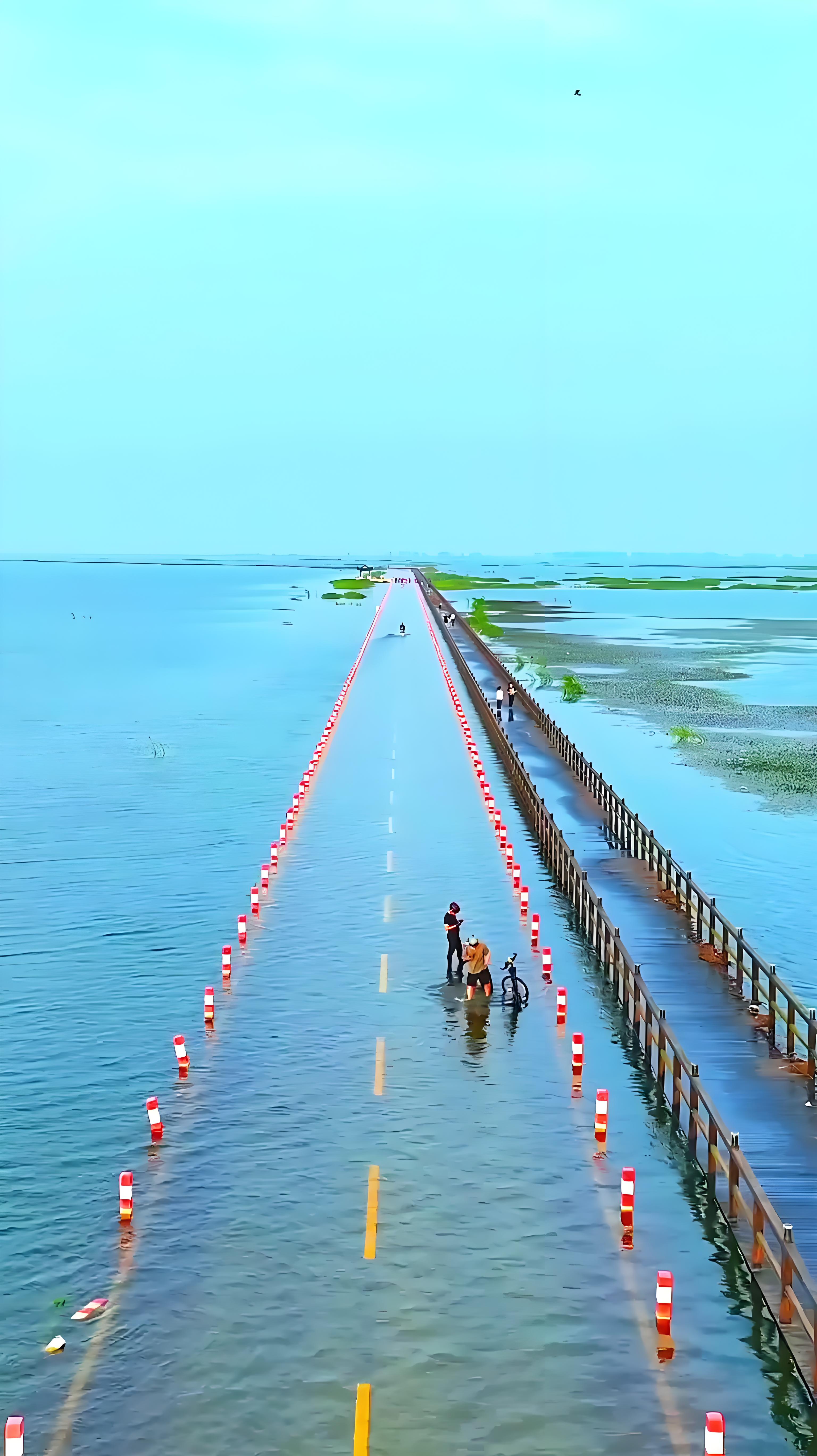 江西最美水上公里-鄱阳湖永吴公路